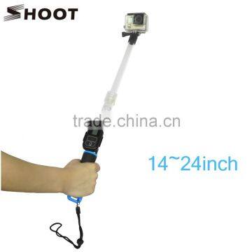 24inch GoPros Transparent Pole Floating Extendable Go Pro Action Camera Selfie Monopod Clear