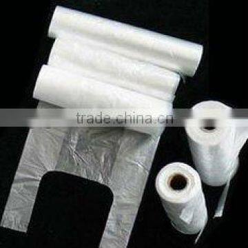 PE T-shirt plastic carrier bag for taking food