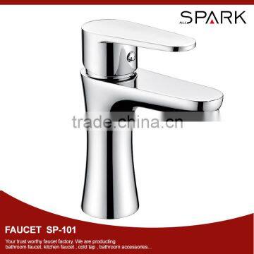 Durable Brass Single Level Hot and Cold Bathroom Basin Mixer Tap SP-101