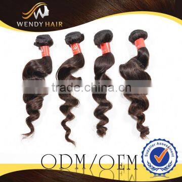 First class quality sample order accepted peruvian virgin remy clip in hair extension