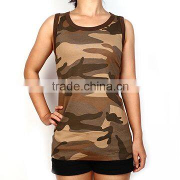 OEM Service short sleeve sport camouflage t shirt beautiful sexy women vest