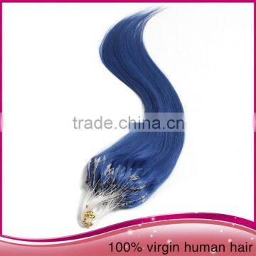 Cheap Micro Ring Loop Hair Extension Silky Straight Brazilian Raw Human Hair Loop Hair Weaving photo-6
