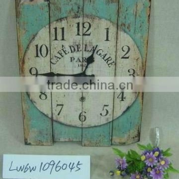 European country antique wooden decorative wall clock