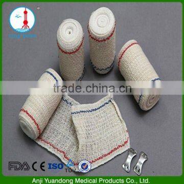 YD90080 Medical crepe elastic bandage red and blue line