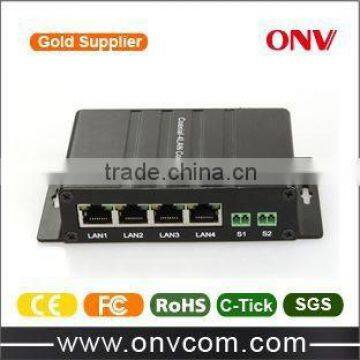 ShenZhen ONV Brand EoC Converter with 1 BNC Port and 4x Ethernet Ports