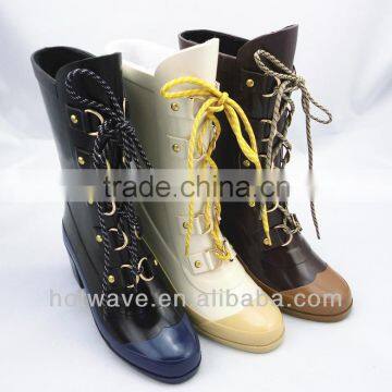 2014 new style lady's fashion rainboots/rubber boots