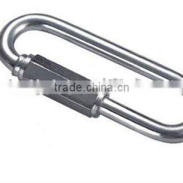 Metal Galvanized Wide Jaw Straight Quick Link chain Link Carabiner Rigging Hardware In Manufacturer