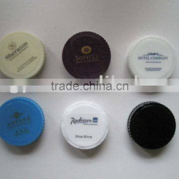 hotel shoe shine sponge,shoe polisher,round shoe polisher,hotel shoe shine