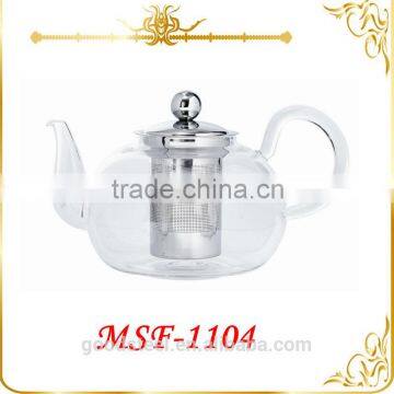 2015 Fashion Best Selling Tea Pot Glass Manufacturer 600/700/800/1000/1200ml