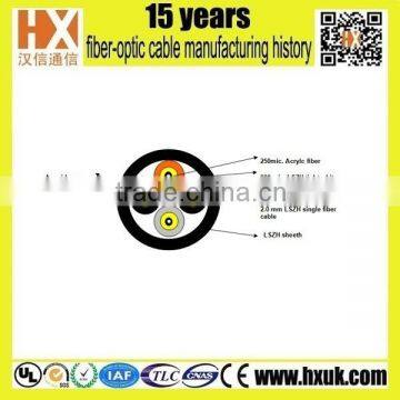 Duplex Round Indoor Cable 2 core MMF 50/125 A1a GYFJH fiber optic cable