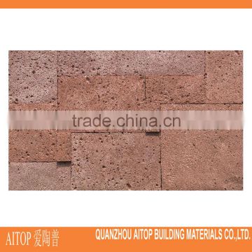 Fake stone look wall facade brick tile artificial panel