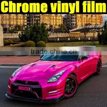 Factory wholesalechrome vinyl film with air channels