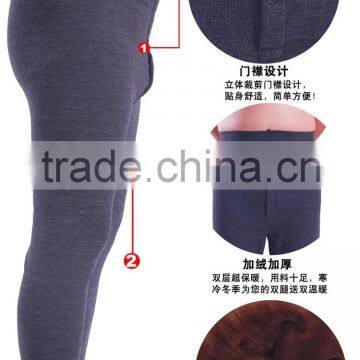 2016 high quality winter thickening men's thermal underwear long johns