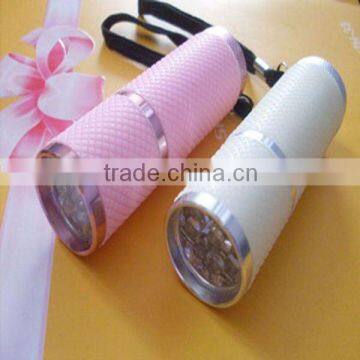 Beautiful 1w led mini pink or white flash light