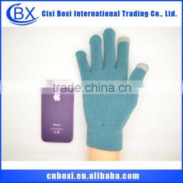 2014 Multicolor high quality China wholesale acrylic glove,women touch screen glove