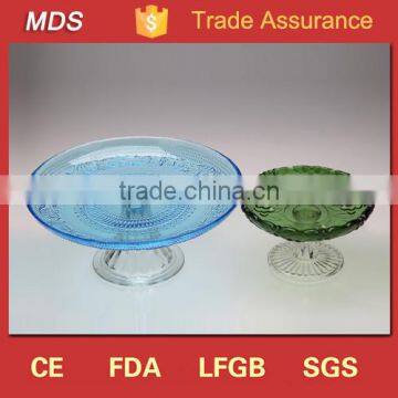 Modern design green depression glass dessert plates prices