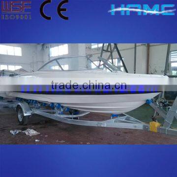 White and Blue HA630 Inboards Speed Yacht photo-2