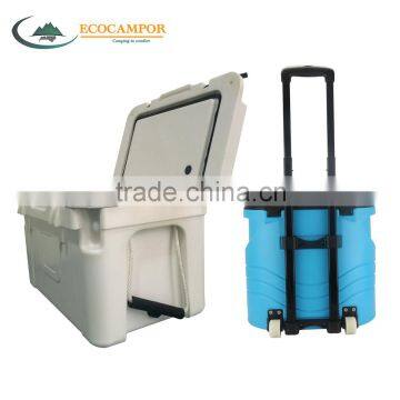 Homothermal custom rotomolded PE ice chest cooler box