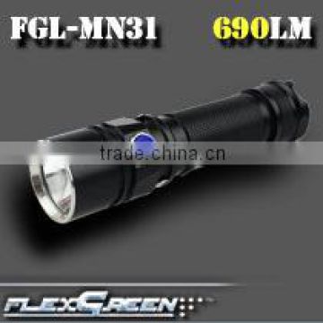 military aluminum EDC mini xml2 u2 rechargeable pocket led torch flashlight