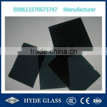 China popular dark grey light grey Euro grey tempered insulated building glass