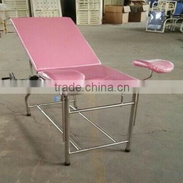 The common gynecological gynecological examination bed medical bed stainless steel simple operation bed