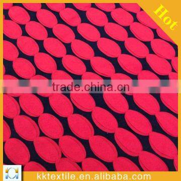 2014 New design 100% polyester fabrics embroidery design for dress