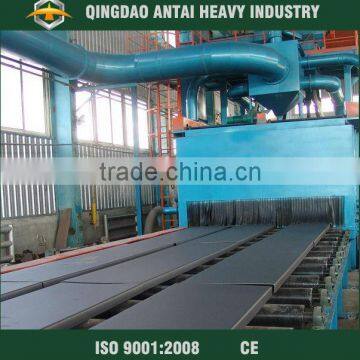 Q69 tunnel type steel sheet shot blasting machine