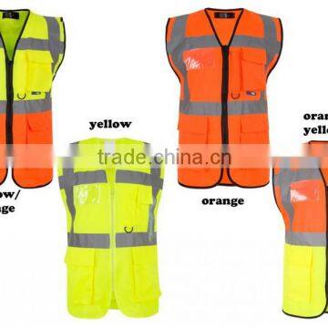 Wholesale High Quality Custom logo Reflective safety vest with EN20471 & CE standard, reflective cloting , reflective vest