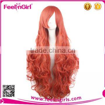 Red Human Hair Full Lace Wig Curly Braiding Curl Hair photo-6
