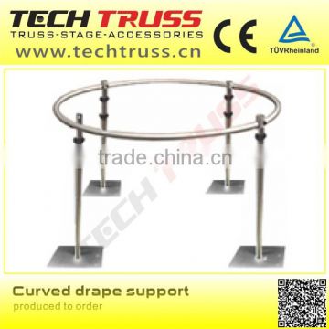 aluminum curve drape support for wedding