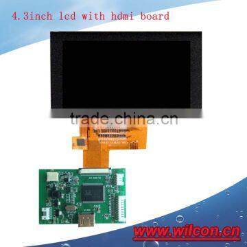 4.3inch 480*272 capacitive touch screen lcd with hdmi board