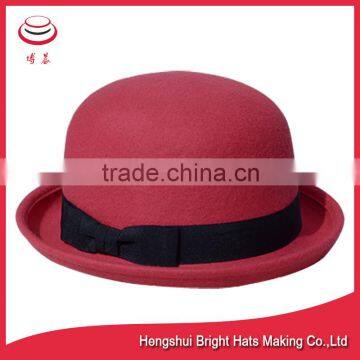Newly Designed Lady's Wool Felt Bowler Hat photo-3
