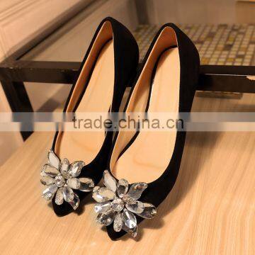 2016 China new arrivals high quality leather flat shoes for women ladies shoes