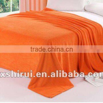 colorful 100% polyester plain coral fleece blanket