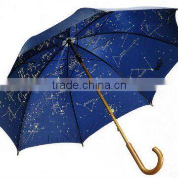 Promotion Straight Umbrella With Wooden Handle(Social Audit and BSCI Factory)