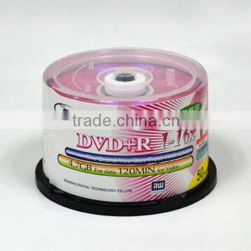 RISENG Blank 16x 4.7GB 120MINs +R DVD Disc/brand Printing Blank Cake Disc/silk Printing 16x Dvd photo-4