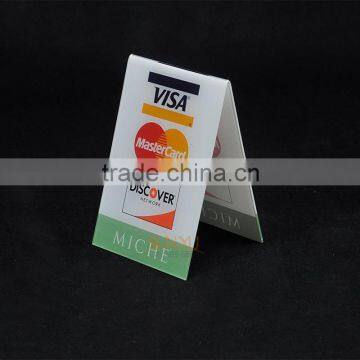 Advertisement Printing V Shape Acrylic Advertisement Sign