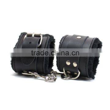 soft PU Sex leather bondage hand cuff