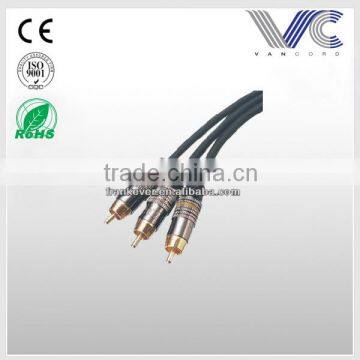 FrankEver 3R to 3R male to male Golden plated RCA Cable