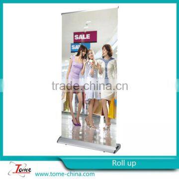 Aluminum roll up banner with teardrop