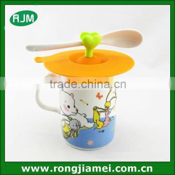 New Cute Silicone Coffee Cup Lids Watertight Lid Cup Lid