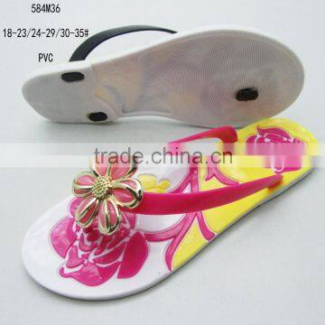 Jelly sandals PVC material little girl flip flops