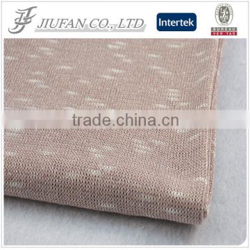 Jiufan Textile fancy cut and sew polyester lurex with spandex knitting fabric