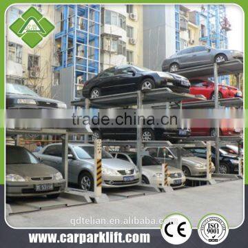 auto car pit parking system 3 level vertical horizontal parking lift equipment with CE