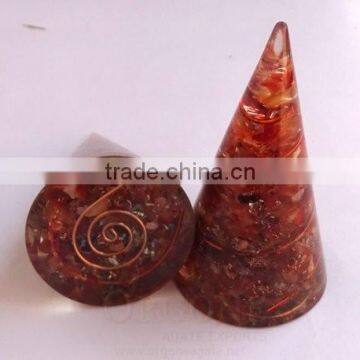 Orgone Carnelian Energy Cone