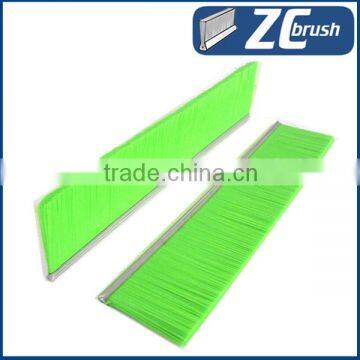 Metal channel industrial strip brushes