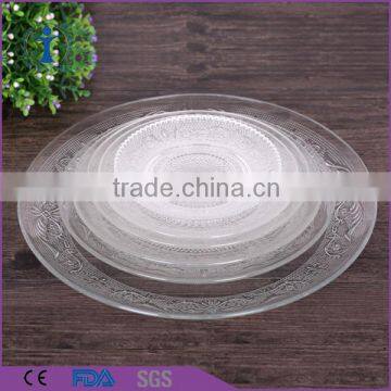 personalized wholesale machine made cut glass crystal fruit plate