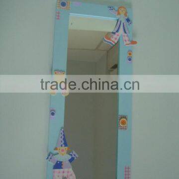 wooden bear mirror