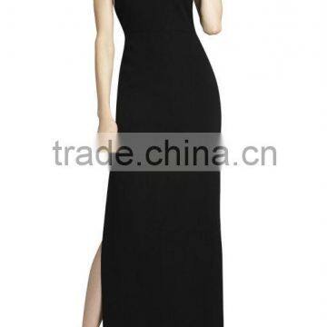 Crazy hot a-line halter beaded floor length black elie saab dresses for sale