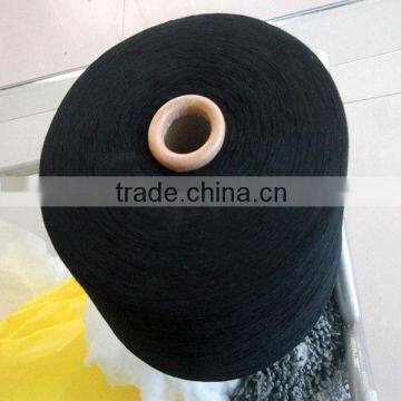 5s gloves yarn 70% cotton 30% polyester black color